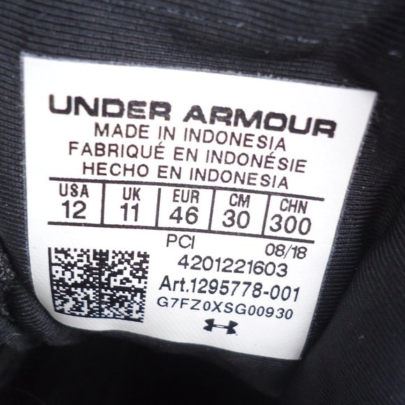 SIZE 12. UNDER ARMOUR STRIVE 7 running sneakers. - Picture 13 of 16